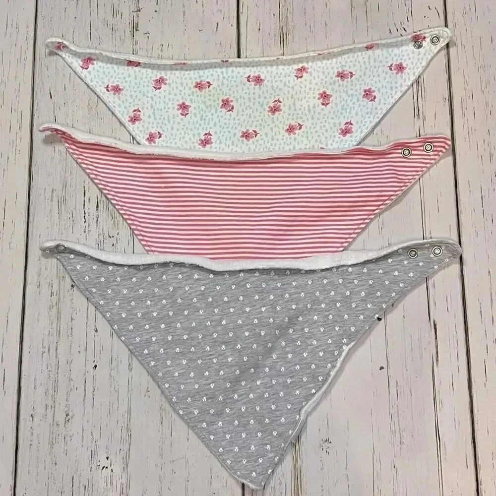 Baby girls’ 3 pack bandana bibs- Just One you by Carter’s